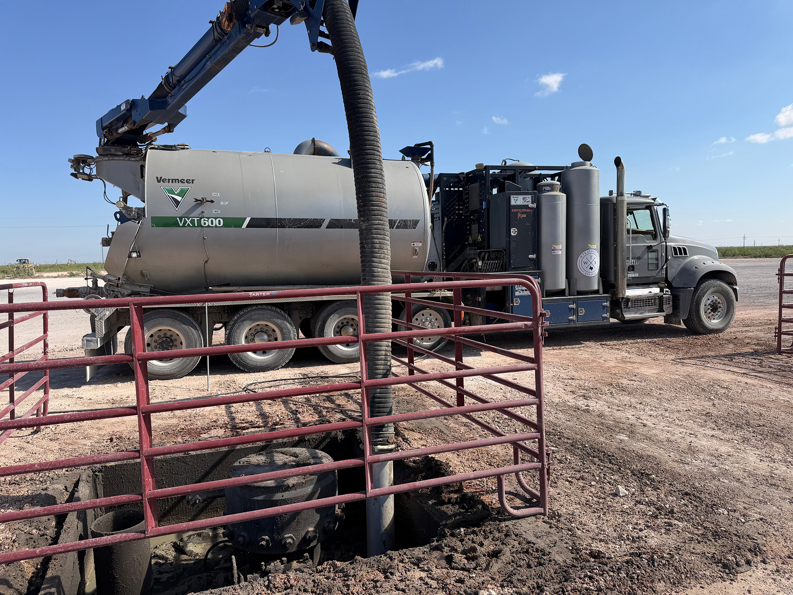 WTX hydrovac potholing in the Permian Basin